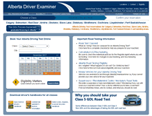 Tablet Screenshot of albertadriverexaminer.ca